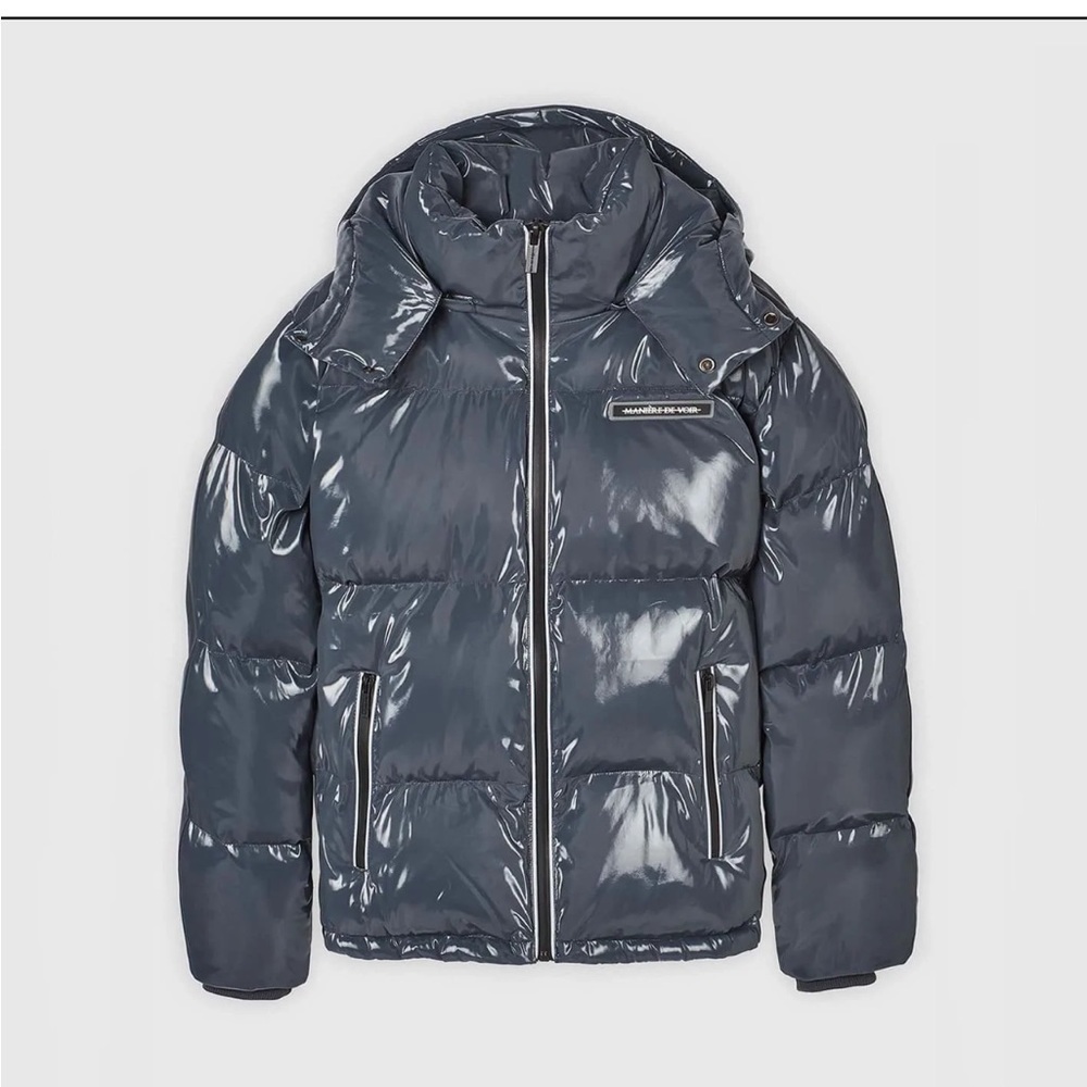 Manière de voir HIGH SHINE PUFFER JACKET - GREY